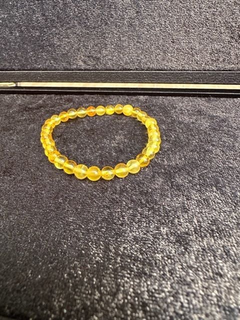 Bay/Bayan Damla Kehribar Bileklik