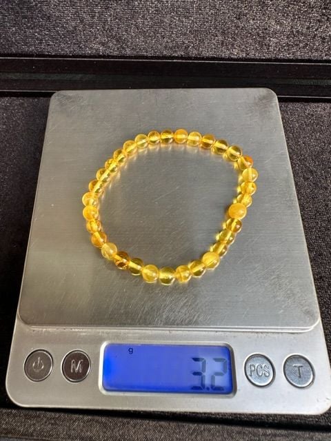 Bay/Bayan Damla Kehribar Bileklik