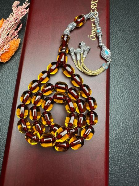 Yakup Kara Kapsül Model Ateş Kehribar Tesbih