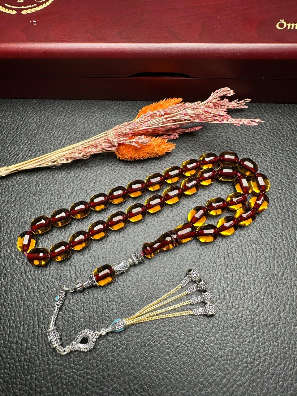 Yakup Kara Kapsül Model Ateş Kehribar Tesbih