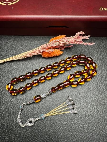 Yakup Kara Kapsül Model Ateş Kehribar Tesbih