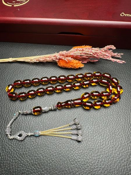 Yakup Kara Kapsül Model Ateş Kehribar Tesbih