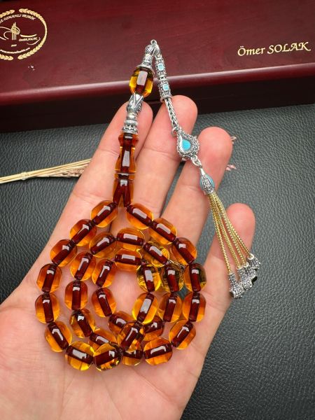 Yakup Kara Kapsül Model Ateş Kehribar Tesbih