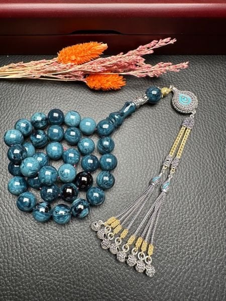 Yakup Kara Küre Model Mavi Renk Yeni Katalin Tesbih