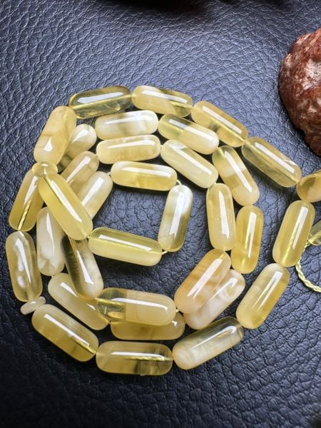 Kapsül Model  Damla Kehribar Tesbih