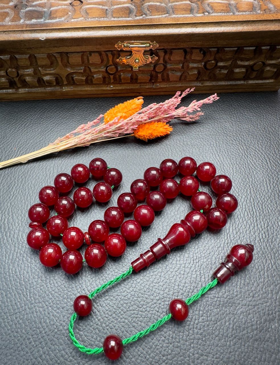 Küre Model Osmanlı Benzetme Sıkma Kehribar Tesbih