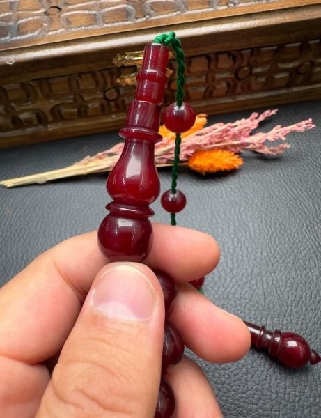 Küre Model Osmanlı Benzetme Sıkma Kehribar Tesbih