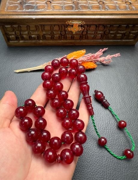 Küre Model Osmanlı Benzetme Sıkma Kehribar Tesbih