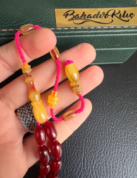 Kapsül Model Helezon Hare Kolye Dizayn Eski Osmanlı Sıkma Kehribar Tesbih