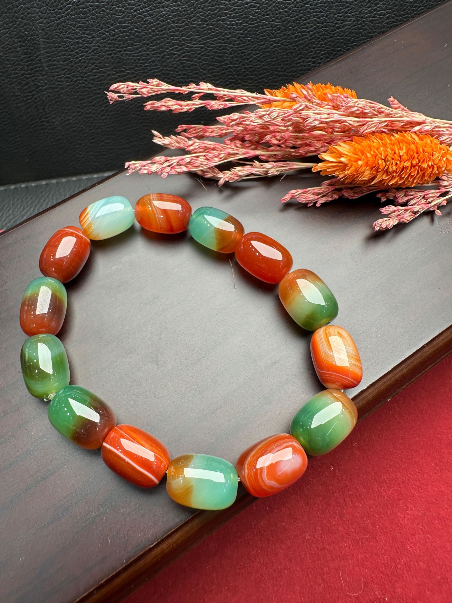 Akik Doğal Taş Bileklik