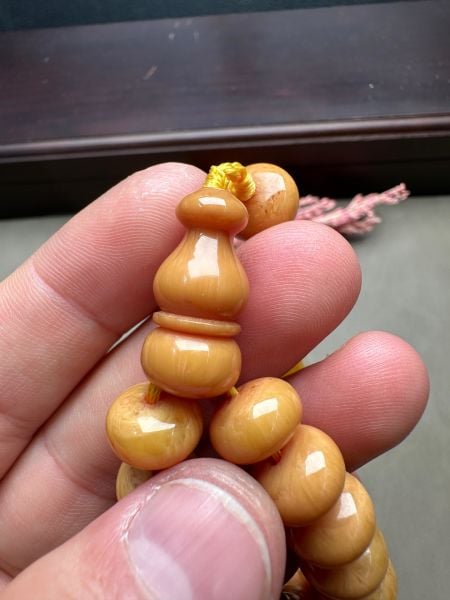 Tekerlek Model Sıkma Kehribar Tesbih