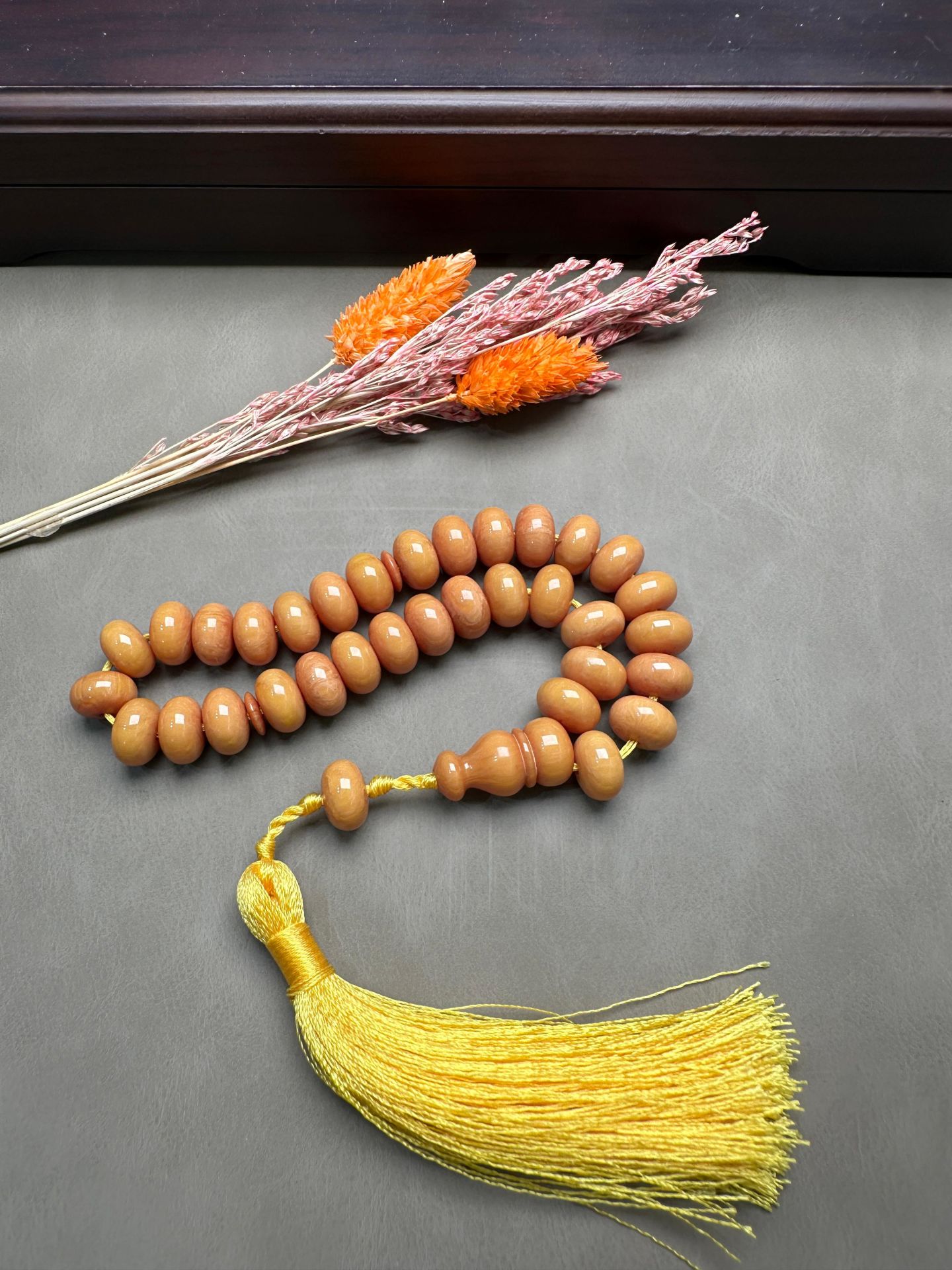 Tekerlek Model Sıkma Kehribar Tesbih