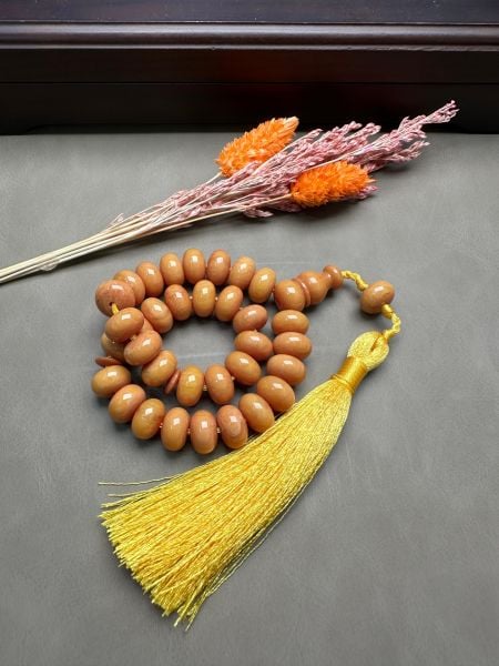 Tekerlek Model Sıkma Kehribar Tesbih