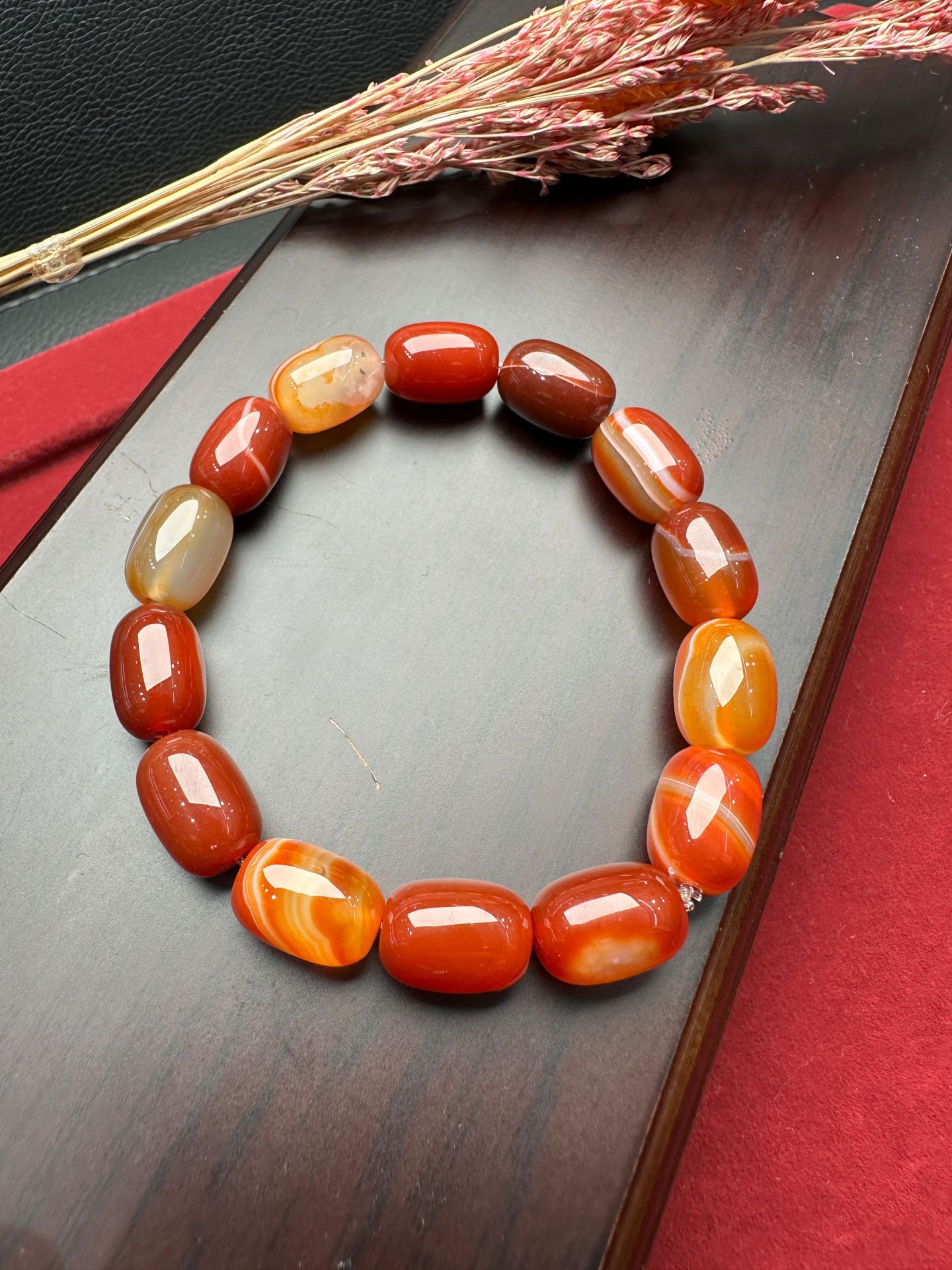 Akik Doğal Taş Bileklik