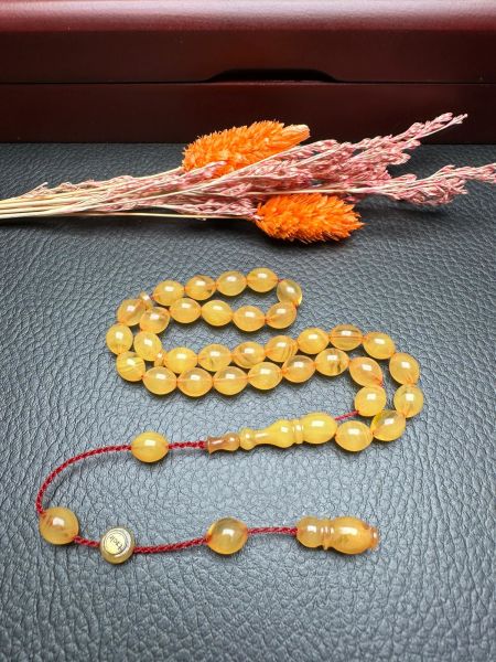 Küçük Boy Ateş Kehribar Tesbih