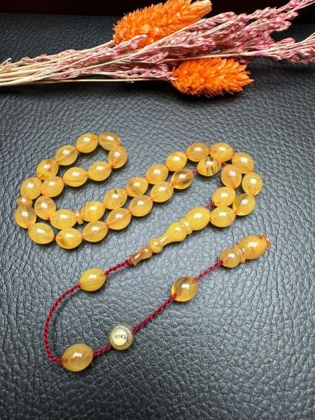 Küçük Boy Ateş Kehribar Tesbih