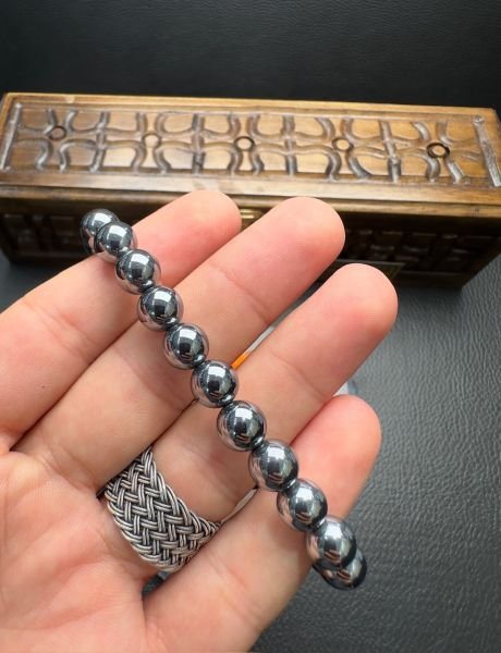 Küre Model Terahertz Doğal Taş Bileklik