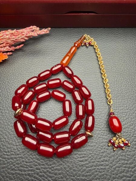 Kapsül Model Eski Osmanlı Sıkma Kehribar Tesbih