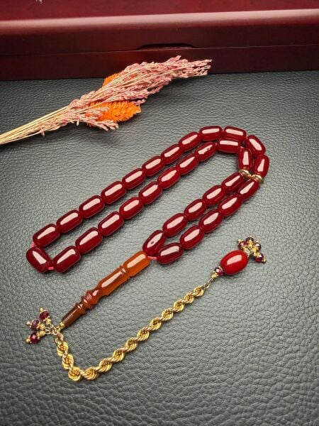 Kapsül Model Eski Osmanlı Sıkma Kehribar Tesbih