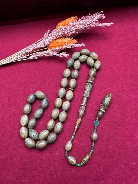 Beyzi  Model Yeşil Pelesenk Ağaç Tesbih