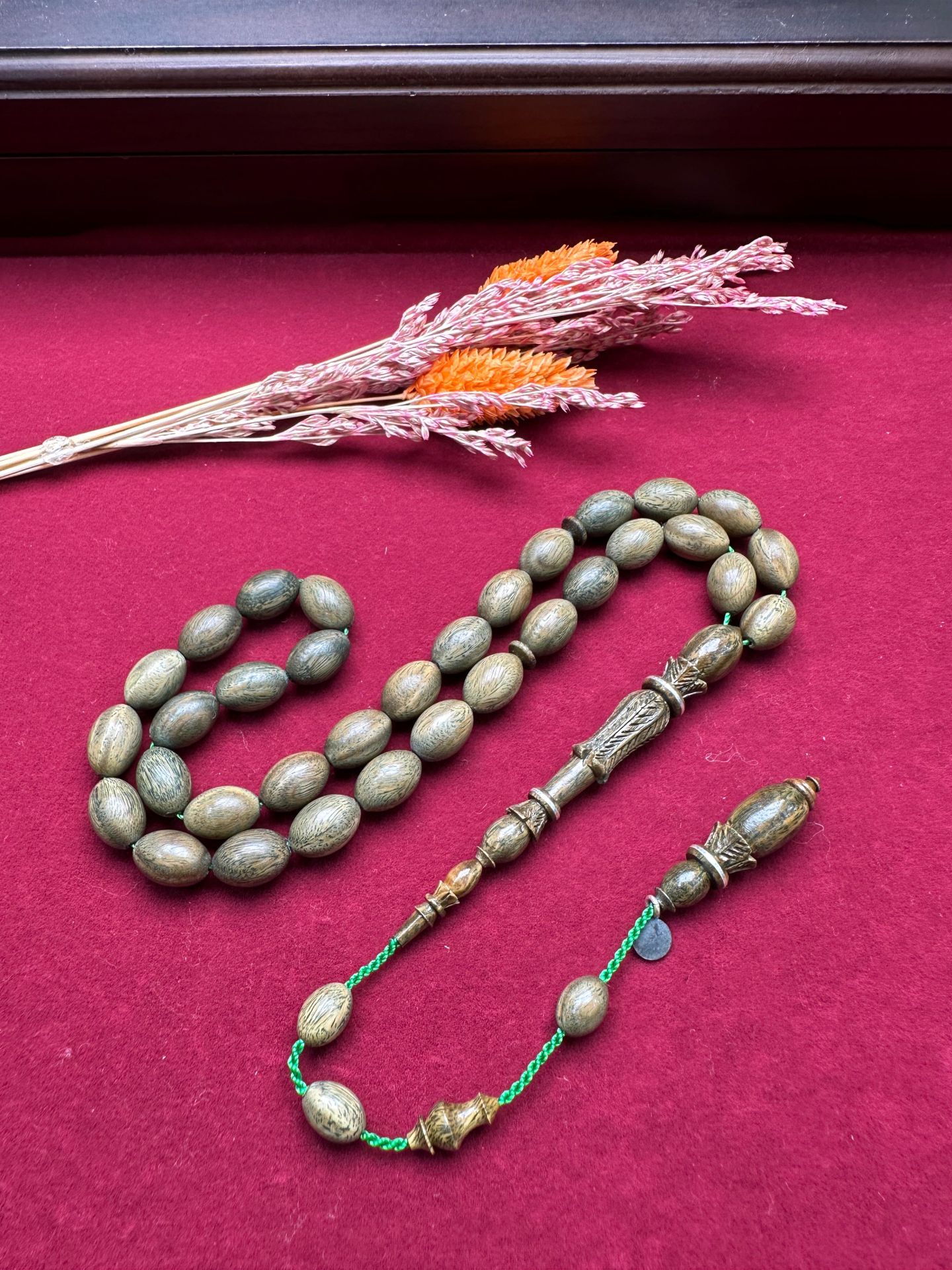 Beyzi  Model Yeşil Pelesenk Ağaç Tesbih