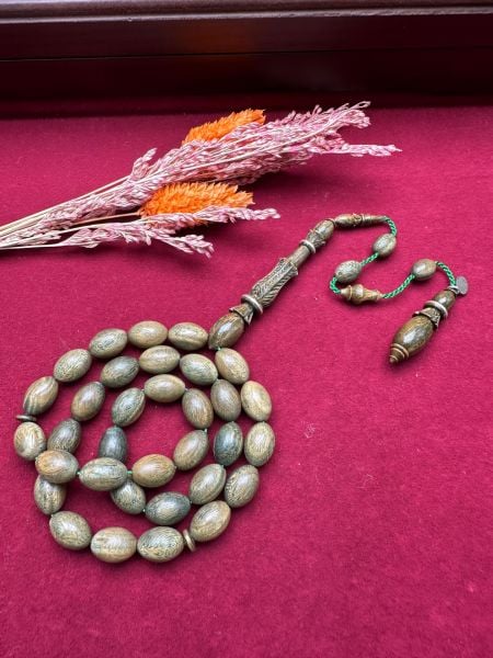 Beyzi  Model Yeşil Pelesenk Ağaç Tesbih