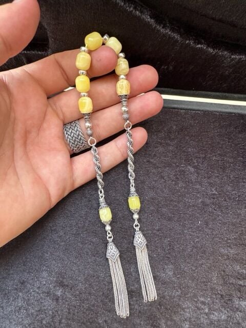 Kapsül Model Zaza Baltık Damla Kehribar Tesbih