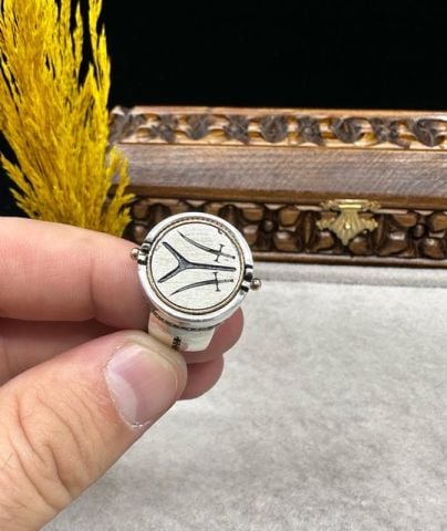Kayı Boyu Bayrağı Model 925 Ayar Gümüş Erkek Yüzük