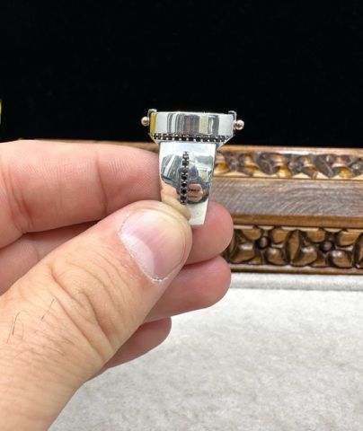Kayı Boyu Bayrağı Model 925 Ayar Gümüş Erkek Yüzük