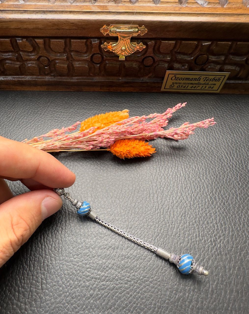 Özel Tasarım Mineli Gümüş Püskül