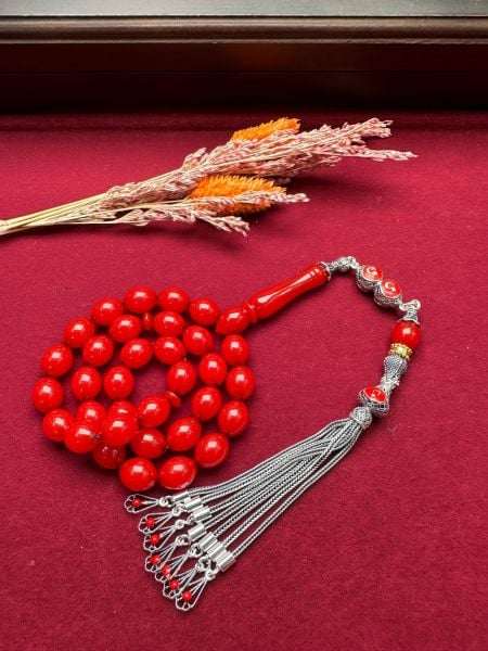 Beyzi Model Sıkma Kehribar Tesbih