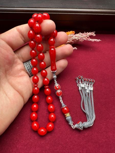 Beyzi Model Sıkma Kehribar Tesbih