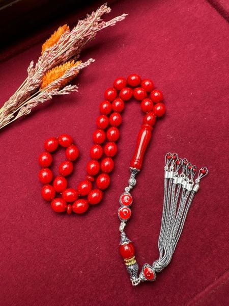 Beyzi Model Sıkma Kehribar Tesbih