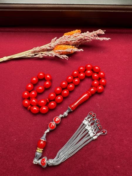 Beyzi Model Sıkma Kehribar Tesbih