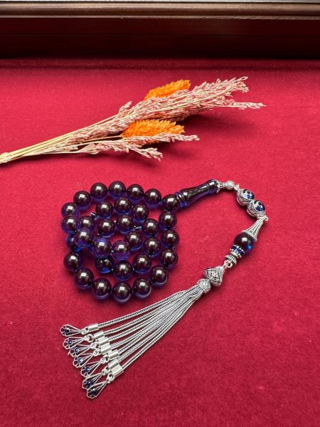 Küre Model Ateş Kehribar Tesbih