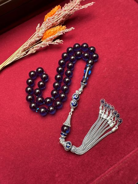 Küre Model Ateş Kehribar Tesbih