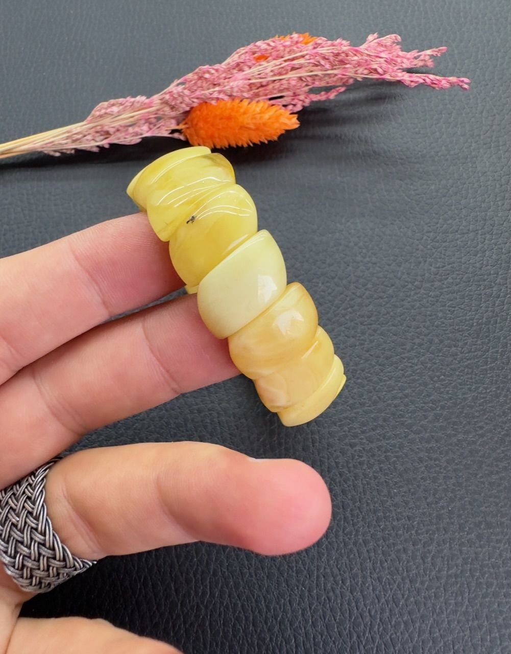 Rolex Model Yetişkin Damla Kehribar Bileklik