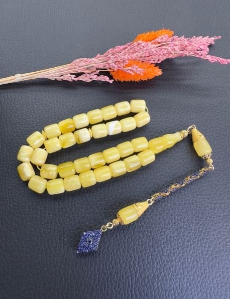 Kapsül Model Baltık Damla Kehribar Tesbih