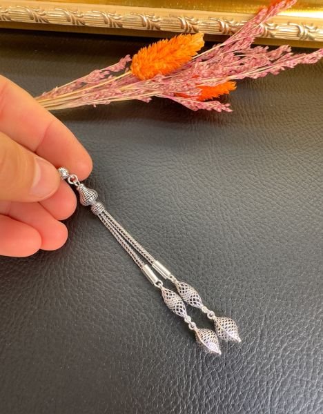 Özel Tasarım İkili Fizyon Model Gümüş Püskül