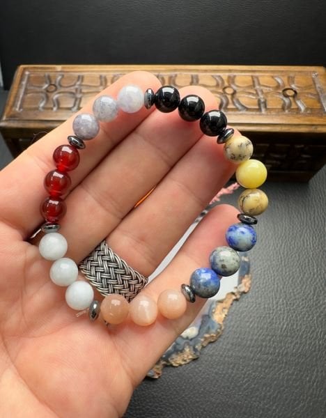 Çakra Doğal Taş Bileklik(Terazi Burcu)