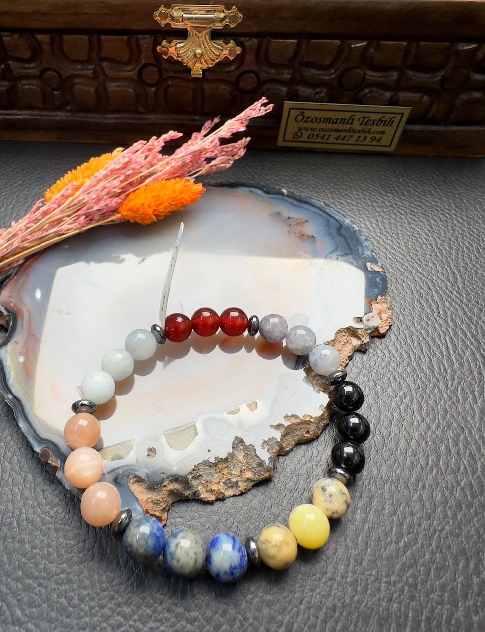 Çakra Doğal Taş Bileklik(Terazi Burcu)