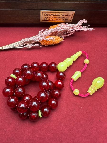 Osmanlı Benzetme Küre Model Sıkma Kehribar Tesbih