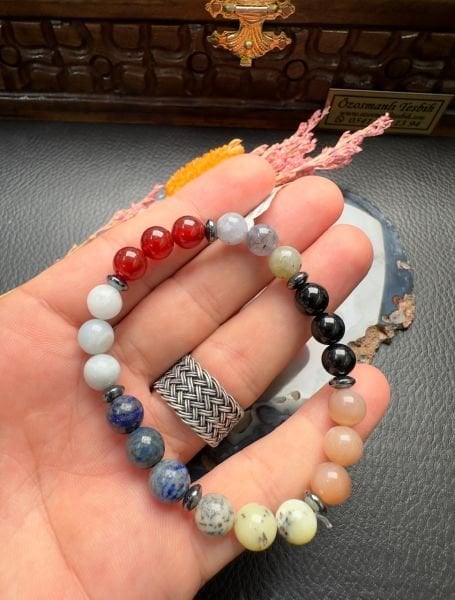 Küre Model Doğal Taş Bileklik