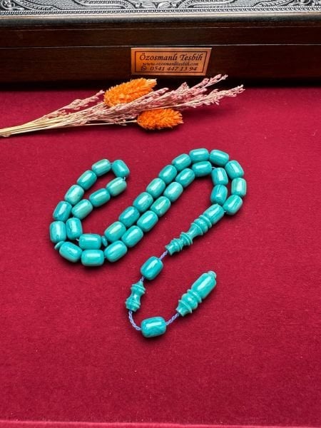 Turkuaz Renk Kapsül Model Katalin Tesbih