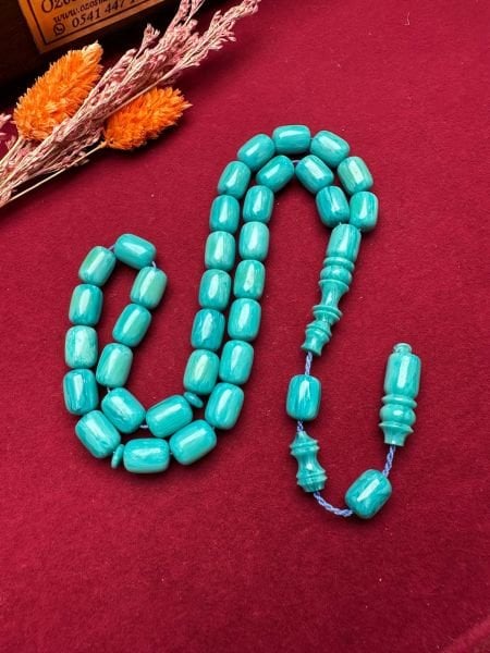 Turkuaz Renk Kapsül Model Katalin Tesbih