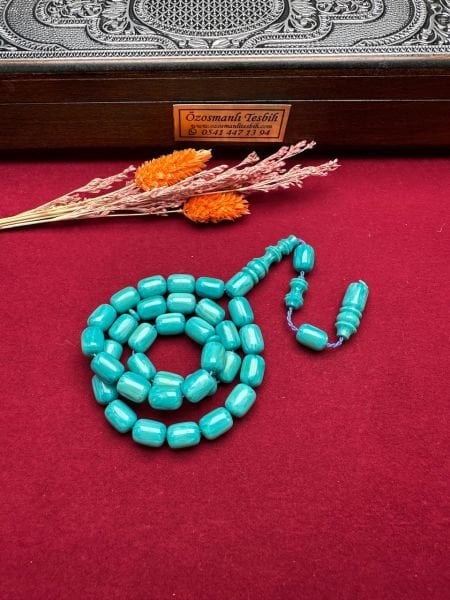 Turkuaz Renk Kapsül Model Katalin Tesbih