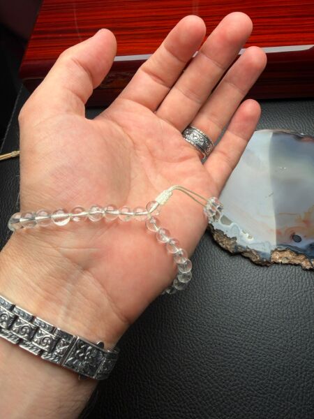 Bileklik Model Küçük Boy Kristal Kuvars Doğaltaş Tesbih