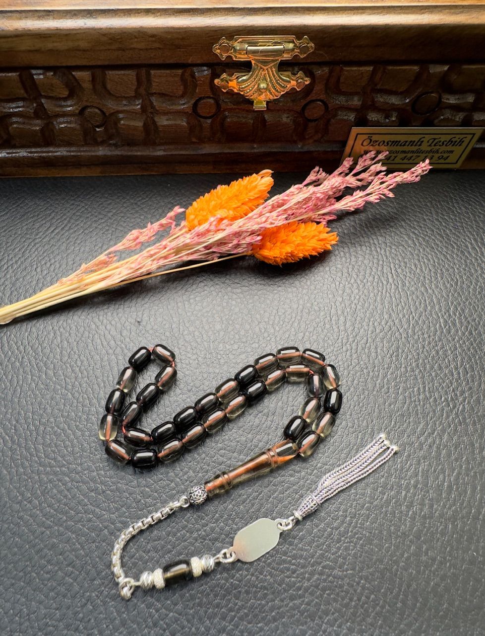 Kapsül Model Dörtparmak Ateş Kehribar Tesbih