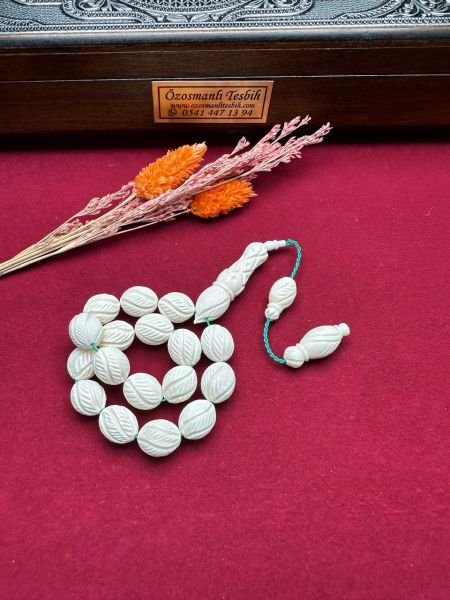 Beyzi Model Kalem İşçiliği Maskot Kemik Tesbih