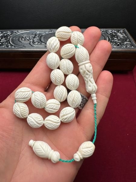 Beyzi Model Kalem İşçiliği Maskot Kemik Tesbih